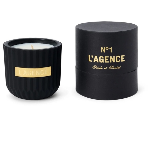 L'AGENCE Suede Et Santal Soy Wax Vanilla Masculine Scent Candle One Size NIB - Picture 1 of 15